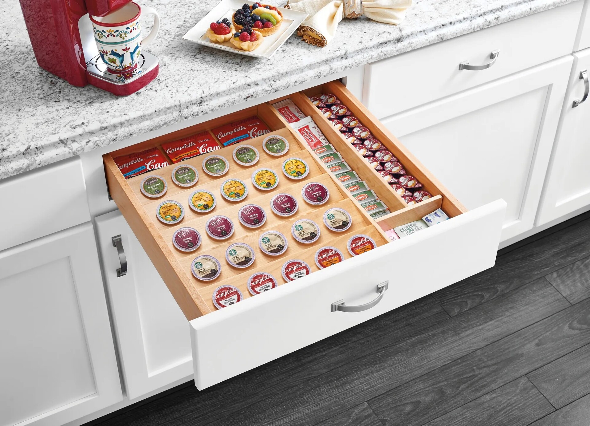 Rev-A-Shelf - 22" Cut-To-Size Insert K-Cup Organizer for Drawers