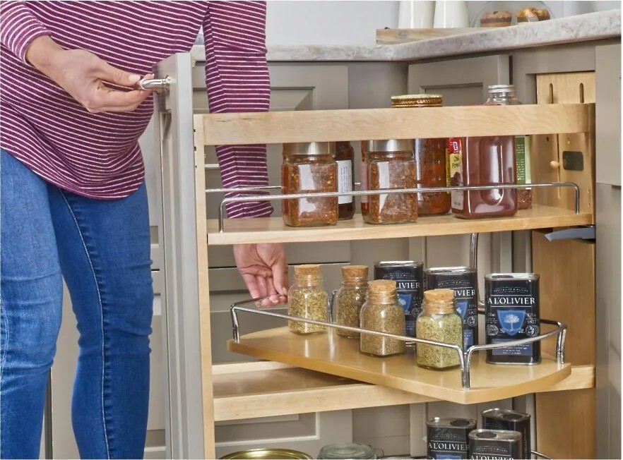 Rev-A-Shelf 5" Base Cabinet Swivel Shelf Pullout