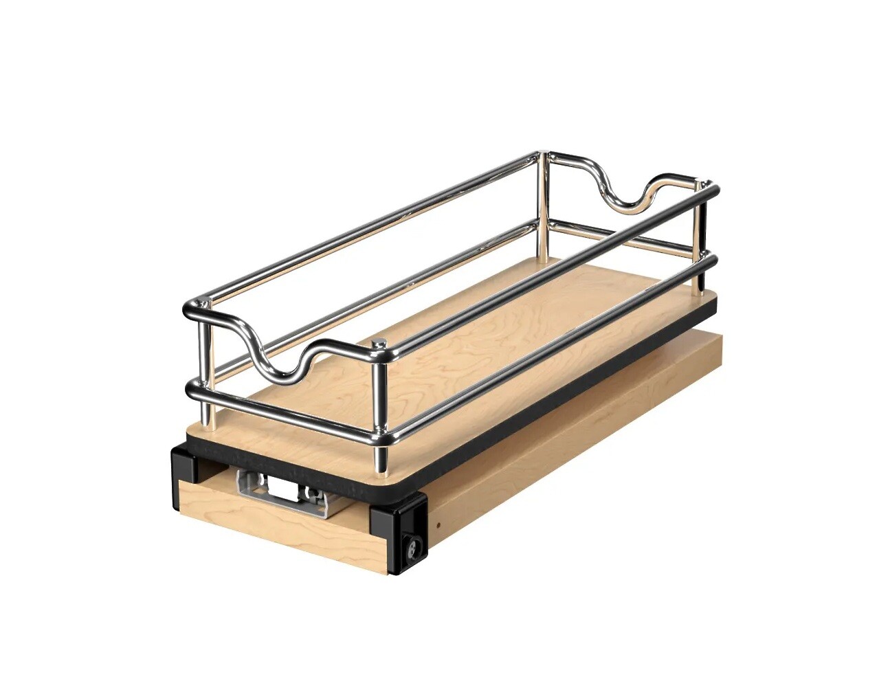 Rev-A-Shelf - 5" Single-Shelf Wire Wall Upright Pullout