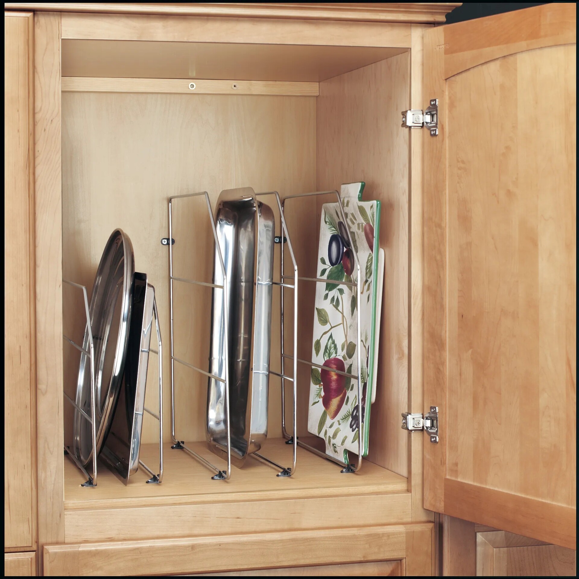 Rev-A-Shelf - 597 - Chrome Tray Divider 12 inch High with Clips