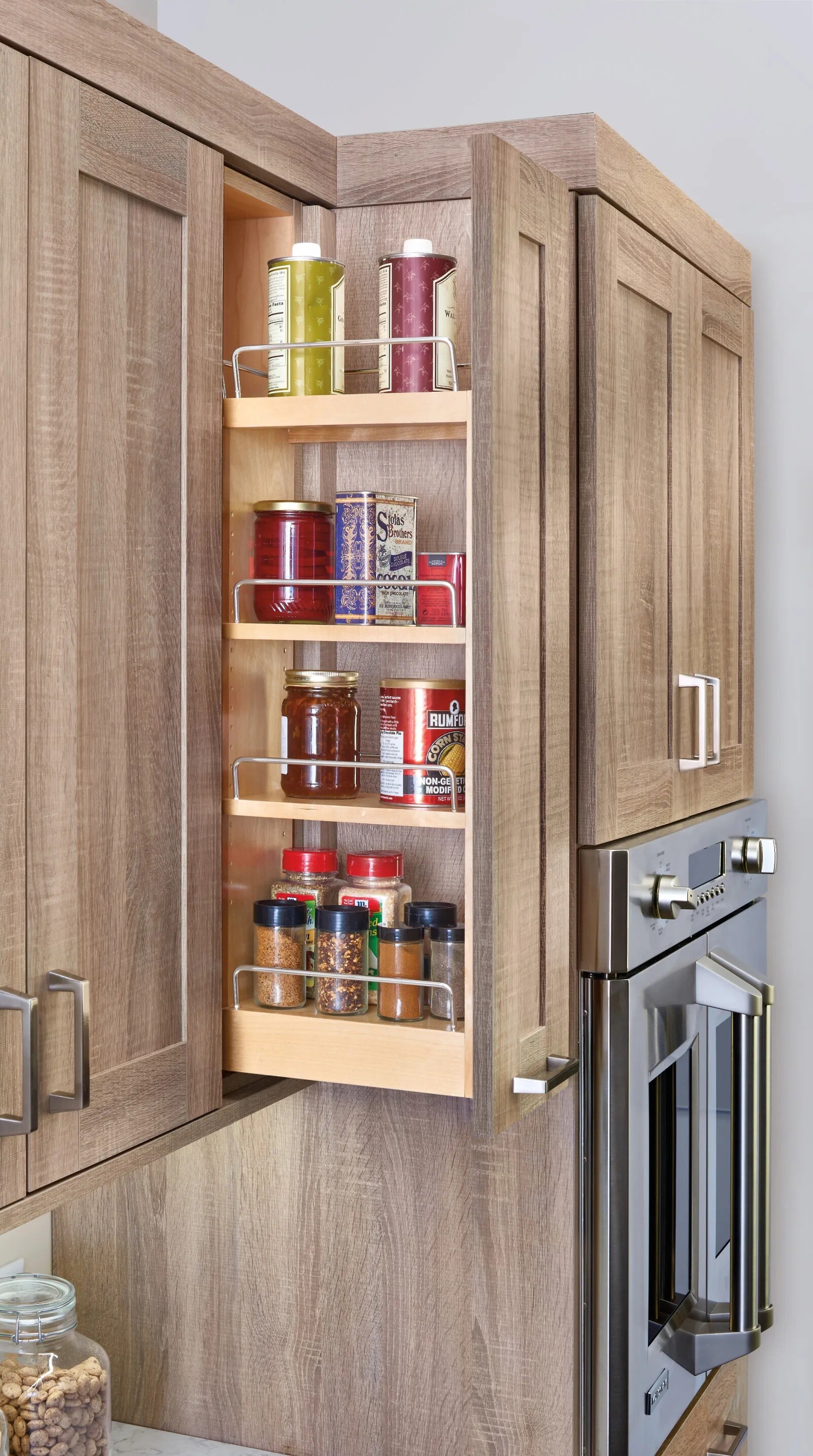 Rev-A-Shelf - 6-1/2" Cabinet Pullout Organizer with Soft-Close Wall Accessories