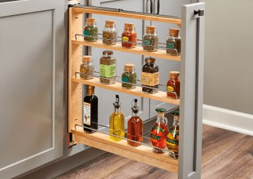 Rev-A-Shelf - 6" Natural Maple Base Organizer w/BLUMOTION