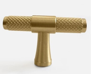 Riverdale Brass Textured T Knob