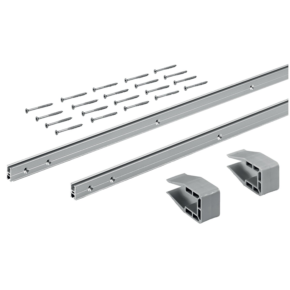 SlideLine M OVERLAY Profile sets: 2 profiles, Profile height 18 mm, Length 2500 mm